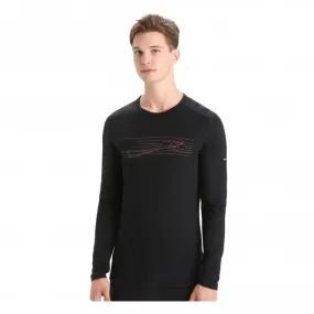 200 Oasis Long Sleeve Crewe - Ski Stripes 