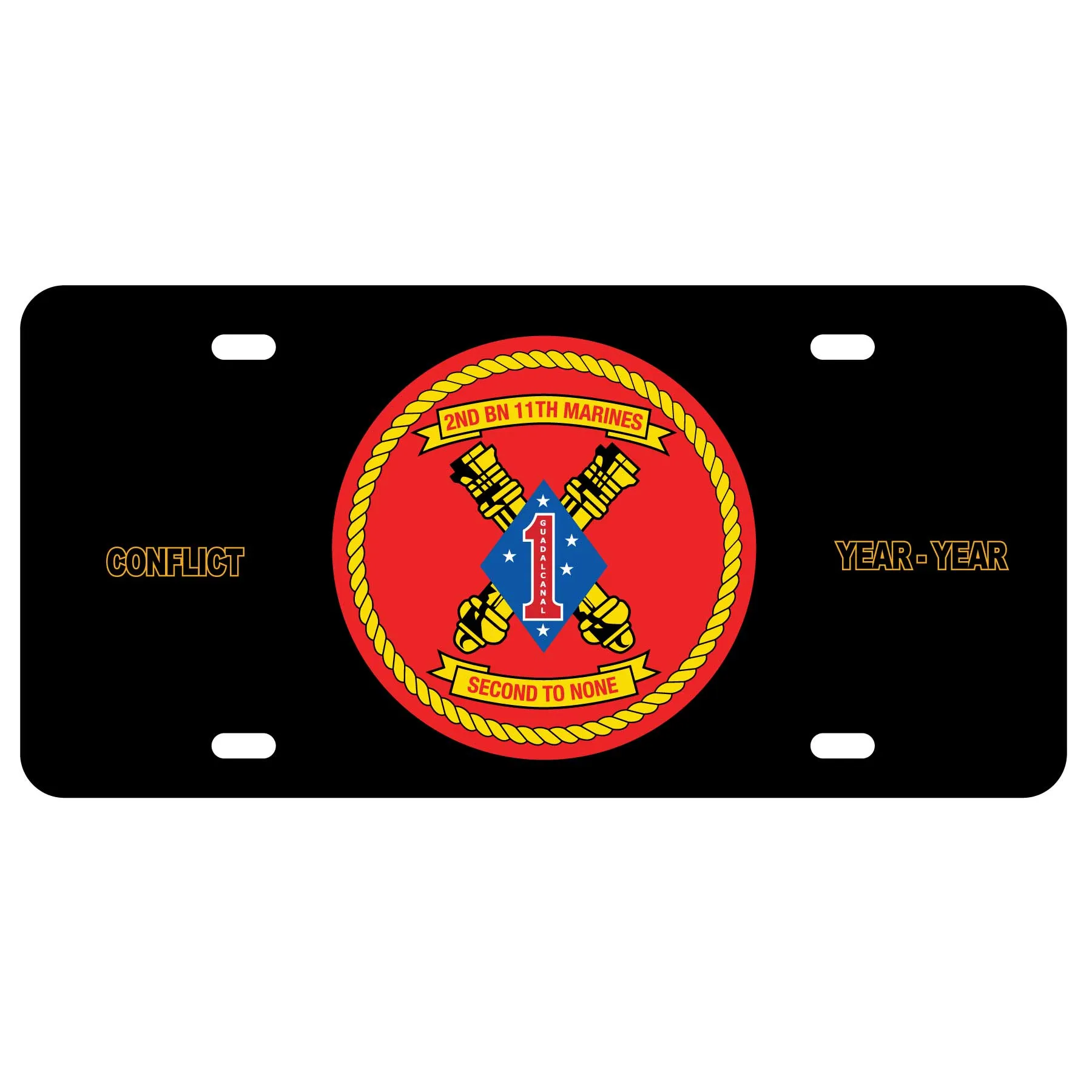 2nd Battalion 11th Marines License Plate