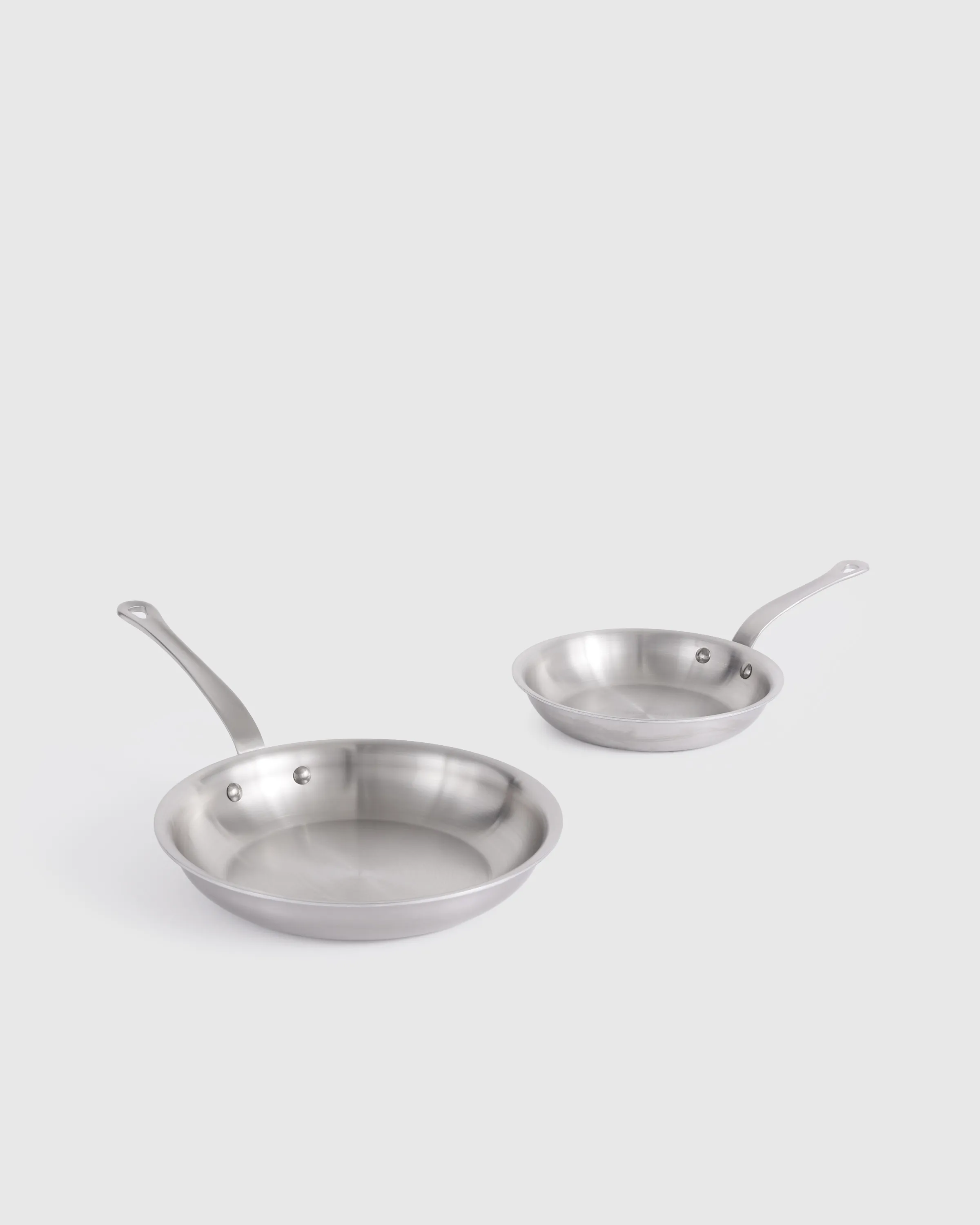 5-Ply Stainless Steel Cookware Frying Pan Set