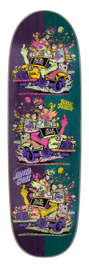 8.80 in Johnson Beastwagon Crew Egg Santa Cruz Skateboard Deck