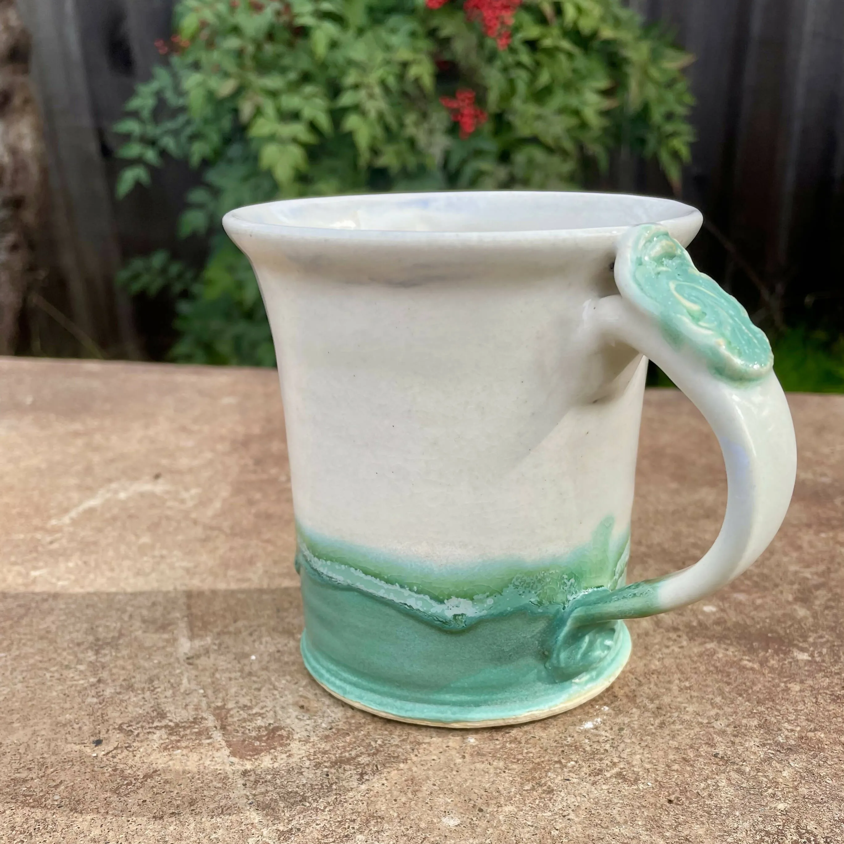 Angie Talbert Studios- Cascade Green Stein Mug