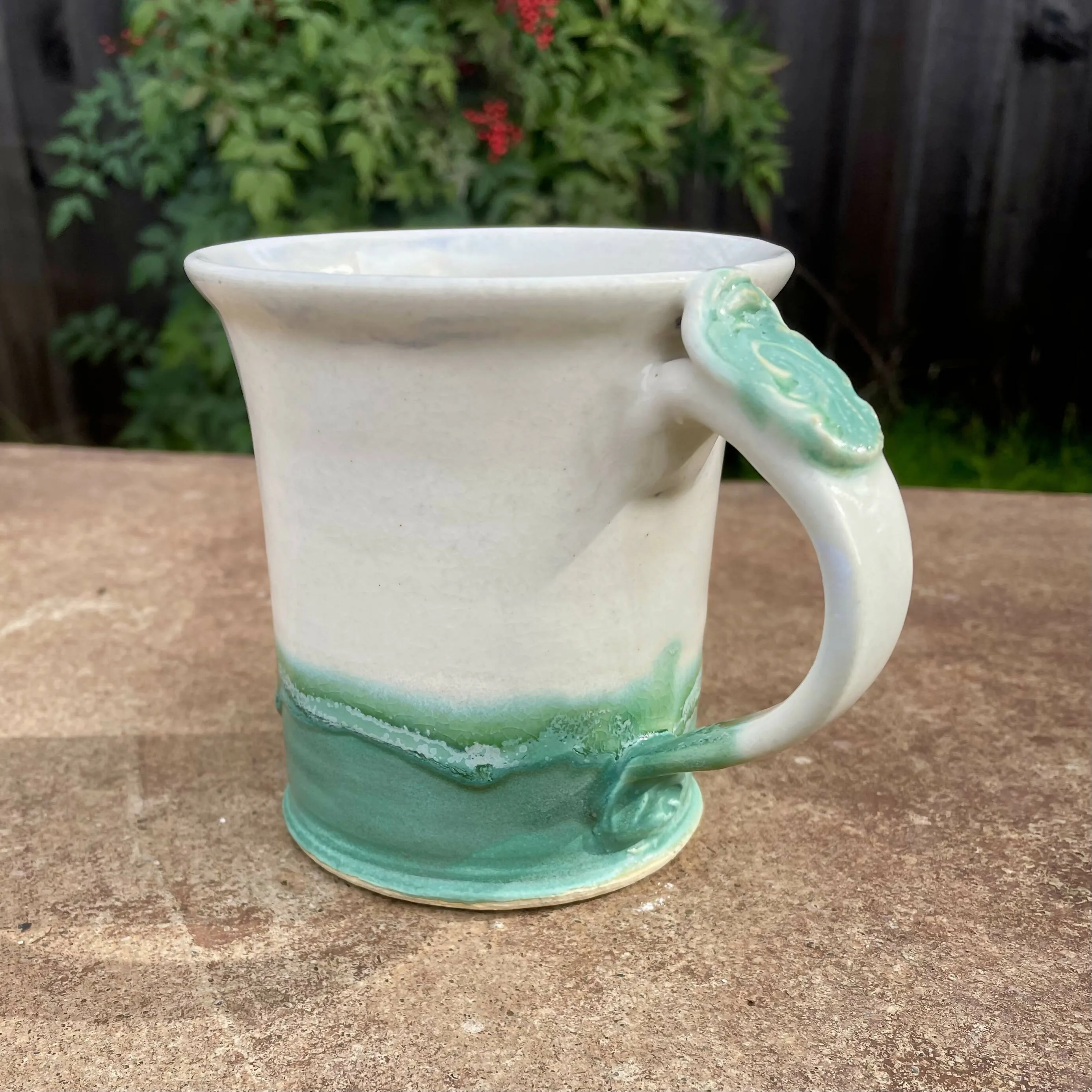 Angie Talbert Studios- Cascade Green Stein Mug