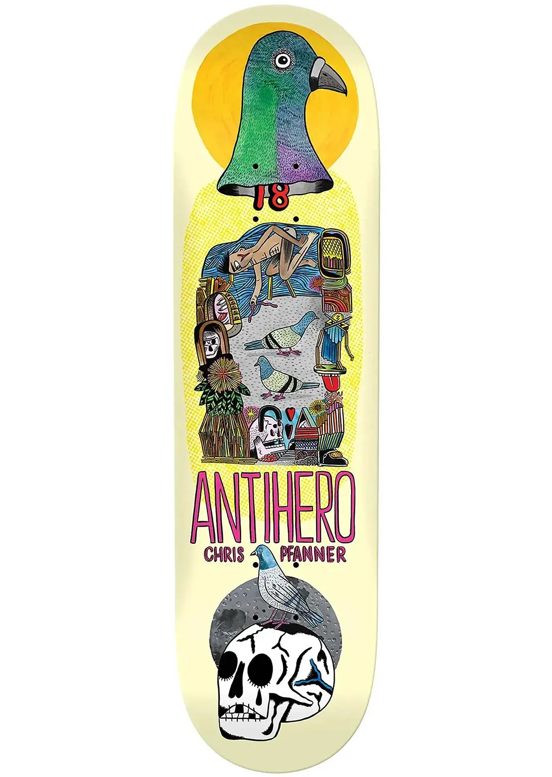 AntiHero Pfanner Pigeon Vision Skateboard Deck