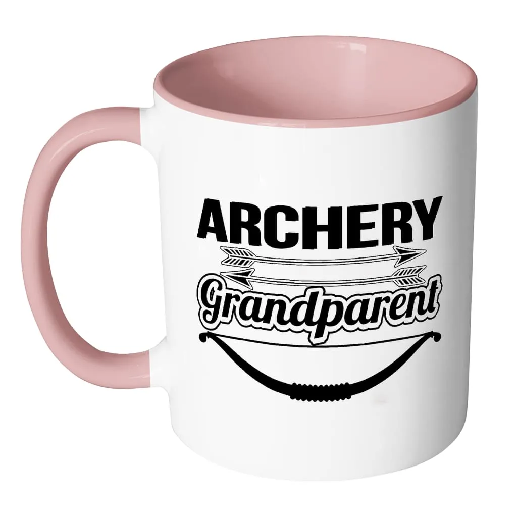 Archery Mug Archery Grandparent White 11oz Accent Coffee Mugs