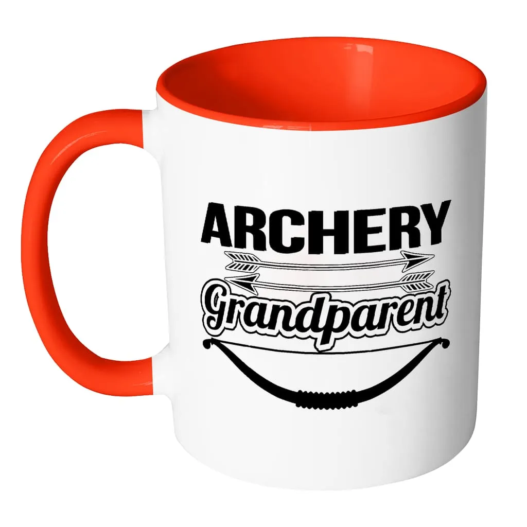 Archery Mug Archery Grandparent White 11oz Accent Coffee Mugs