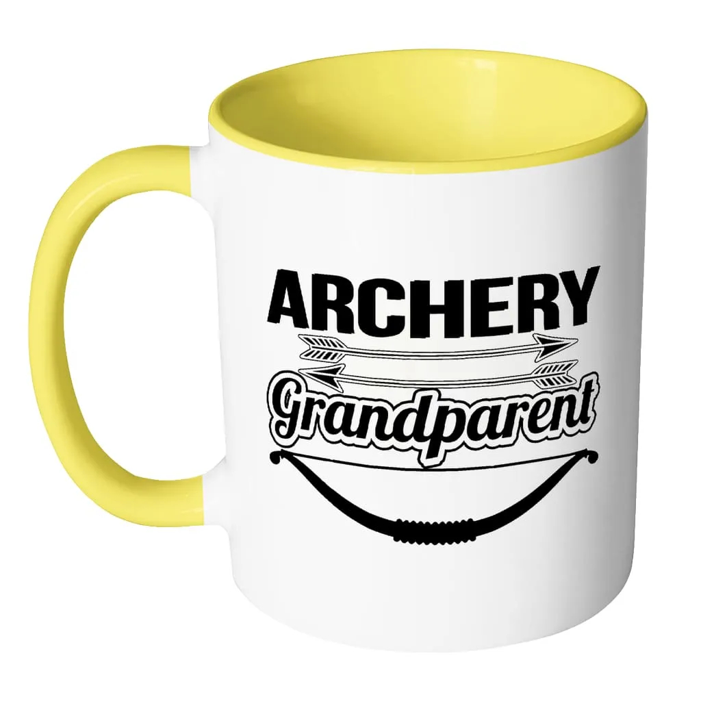 Archery Mug Archery Grandparent White 11oz Accent Coffee Mugs