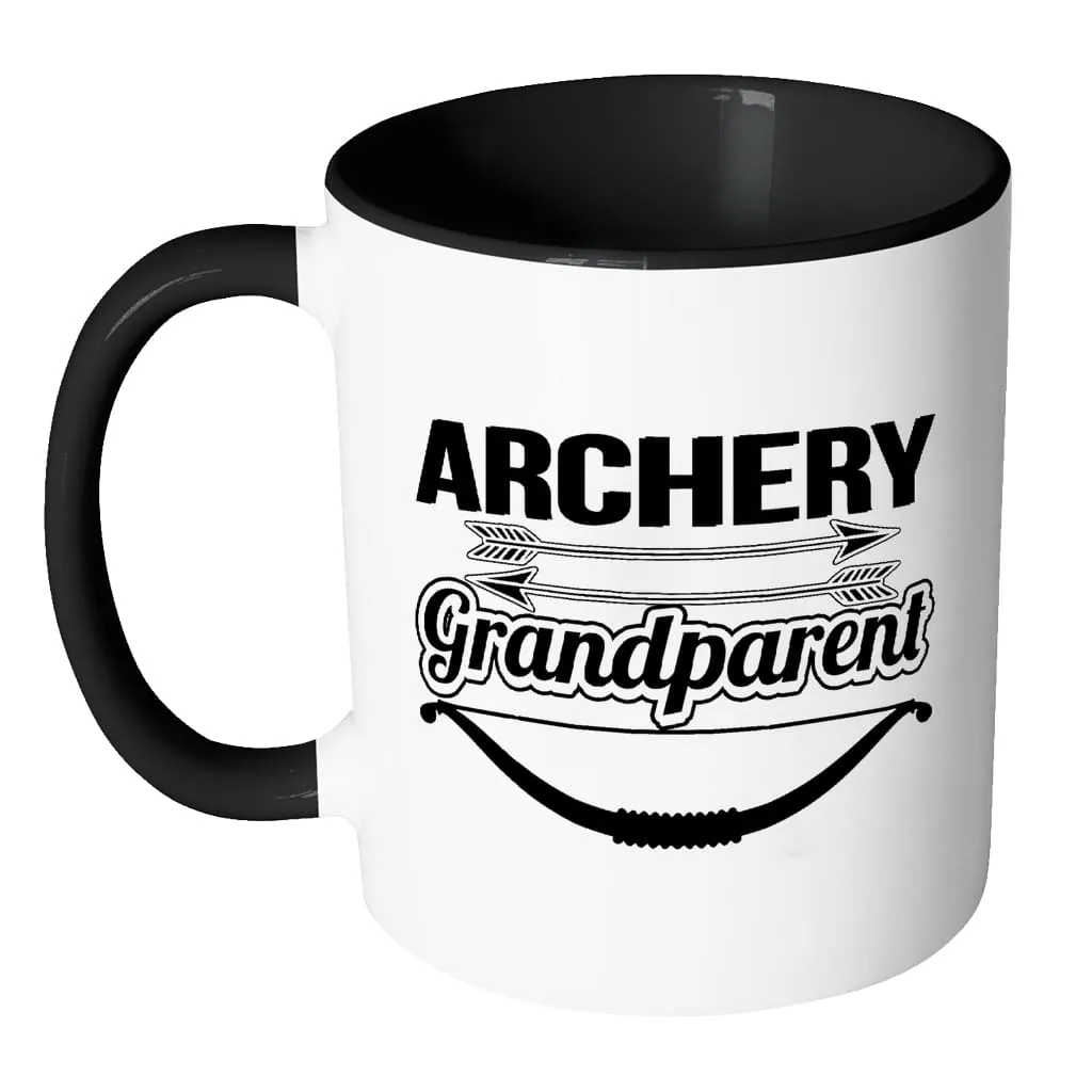 Archery Mug Archery Grandparent White 11oz Accent Coffee Mugs