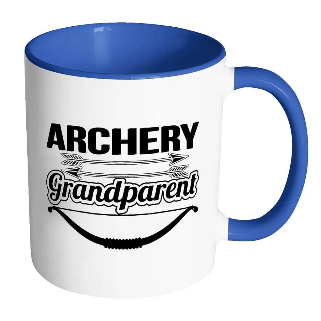 Archery Mug Archery Grandparent White 11oz Accent Coffee Mugs