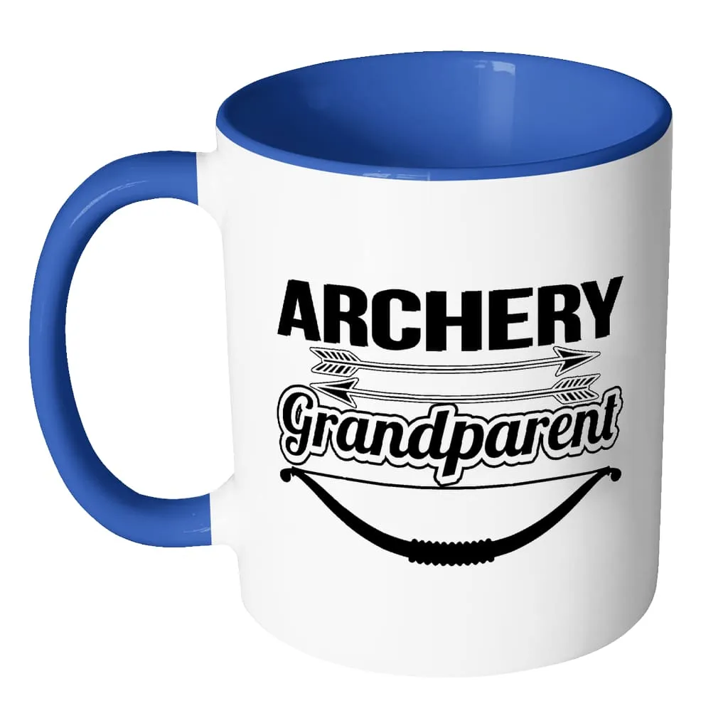 Archery Mug Archery Grandparent White 11oz Accent Coffee Mugs