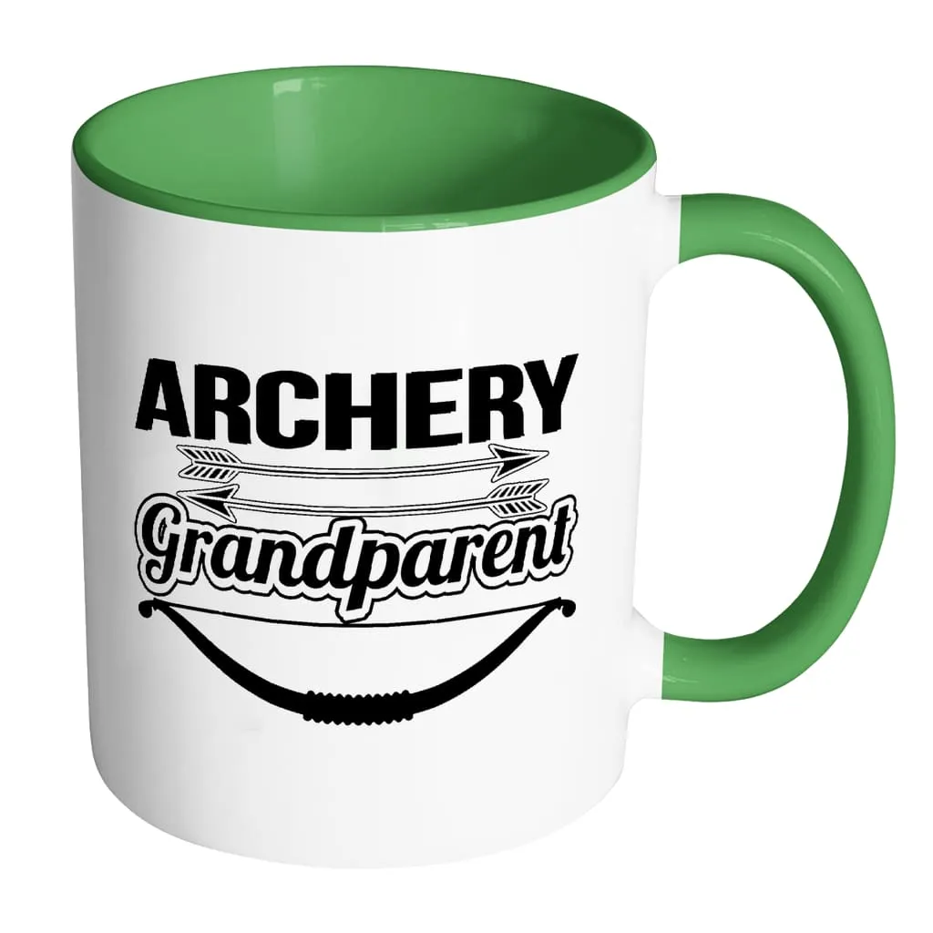 Archery Mug Archery Grandparent White 11oz Accent Coffee Mugs