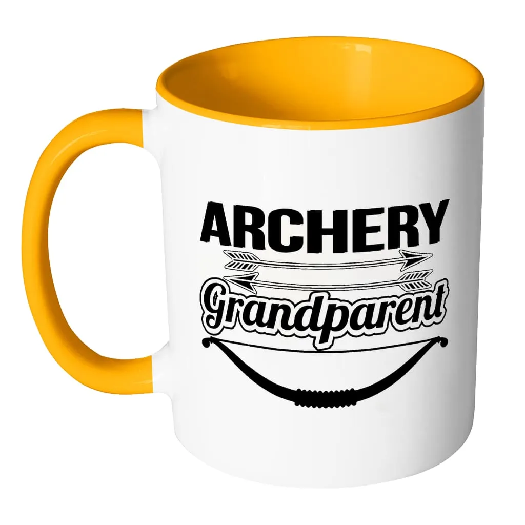 Archery Mug Archery Grandparent White 11oz Accent Coffee Mugs