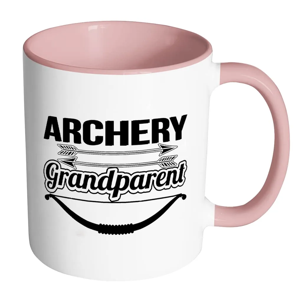 Archery Mug Archery Grandparent White 11oz Accent Coffee Mugs