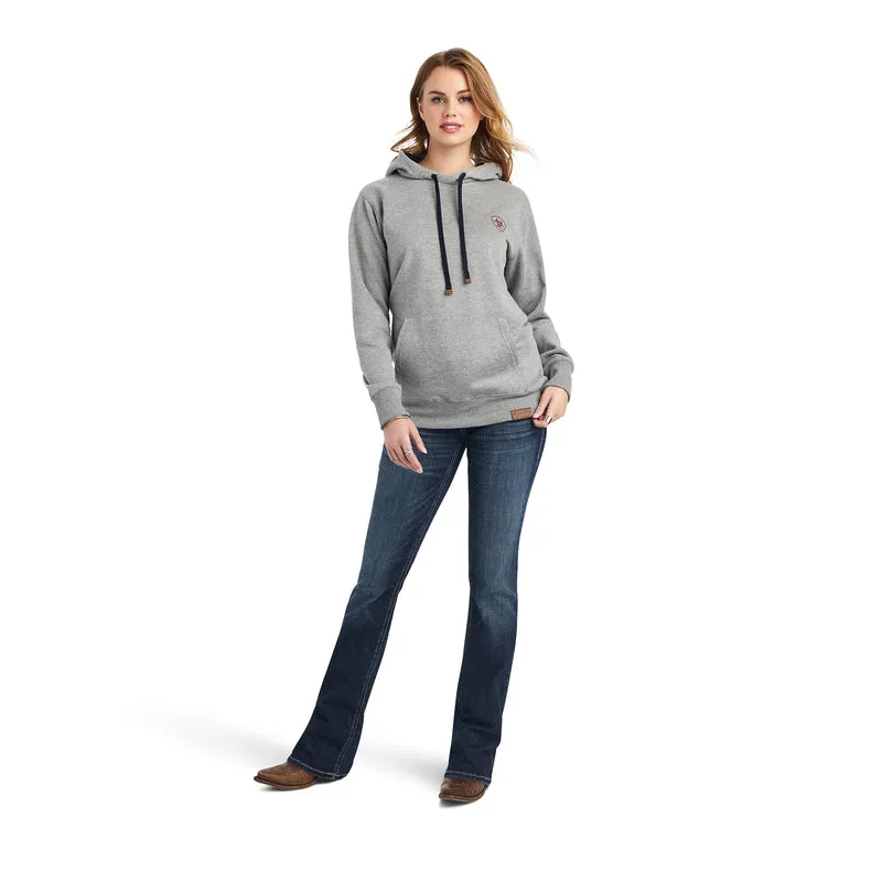 Ariat Women's Thunderbird Chimayo Hoodie, Heather Grey