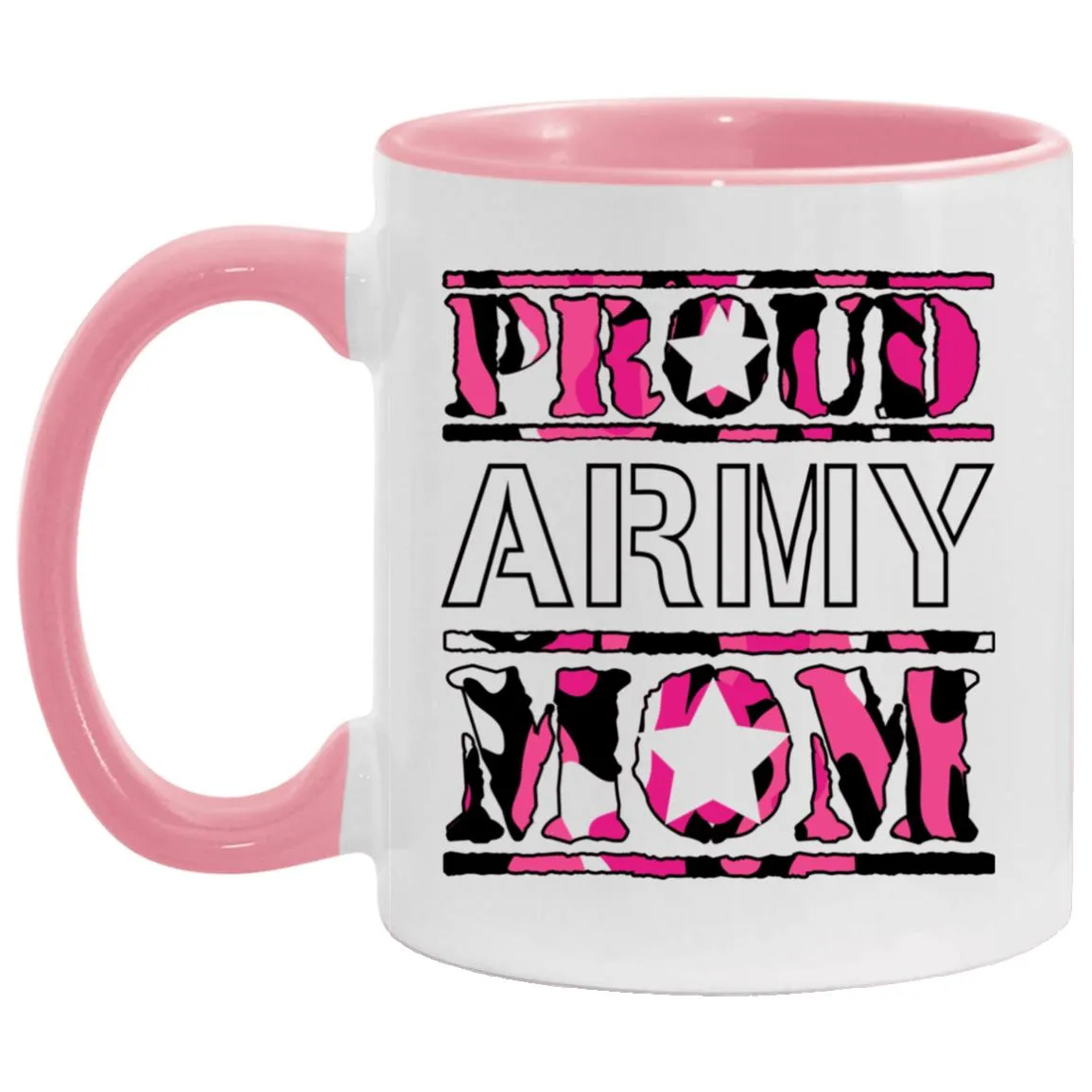 Army Mom Mug Proud Army Mom Coffee Cup 11oz Accent AM11OZ