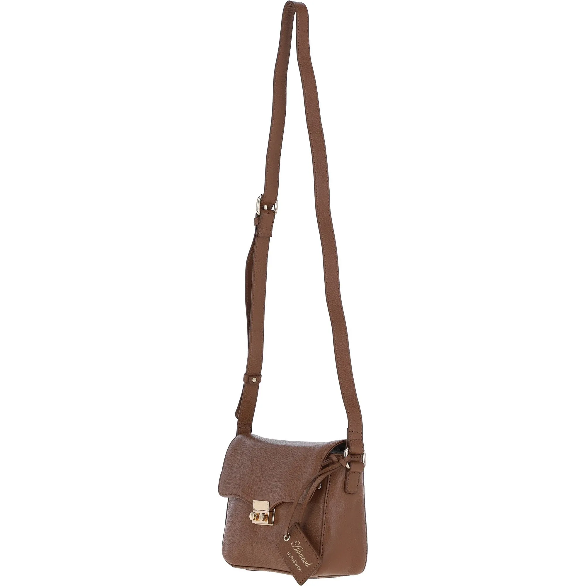 Ashwood Leather Cross Body Bag Tan: C-50