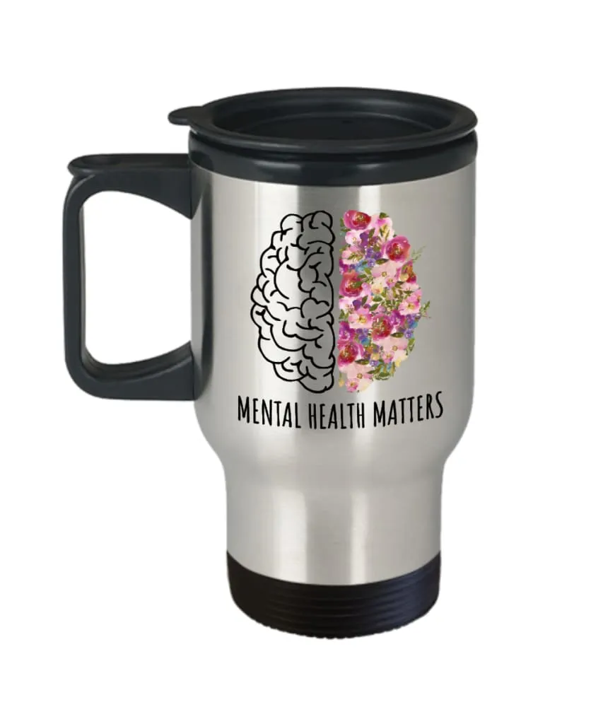 Awareness Travel Mug Mental Health Matters 14oz Stainless Steel