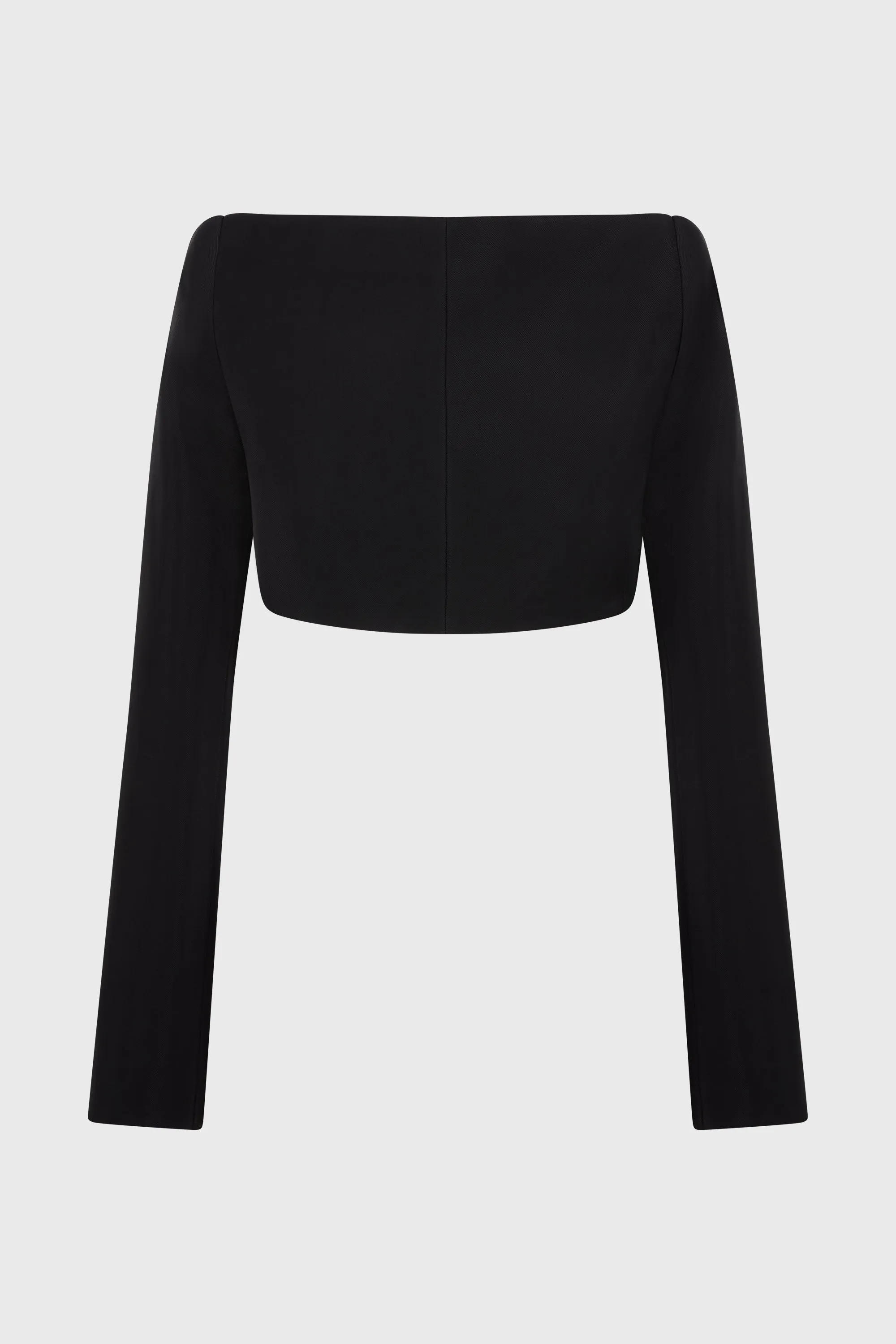 BACKLESS CROPPED JACKET