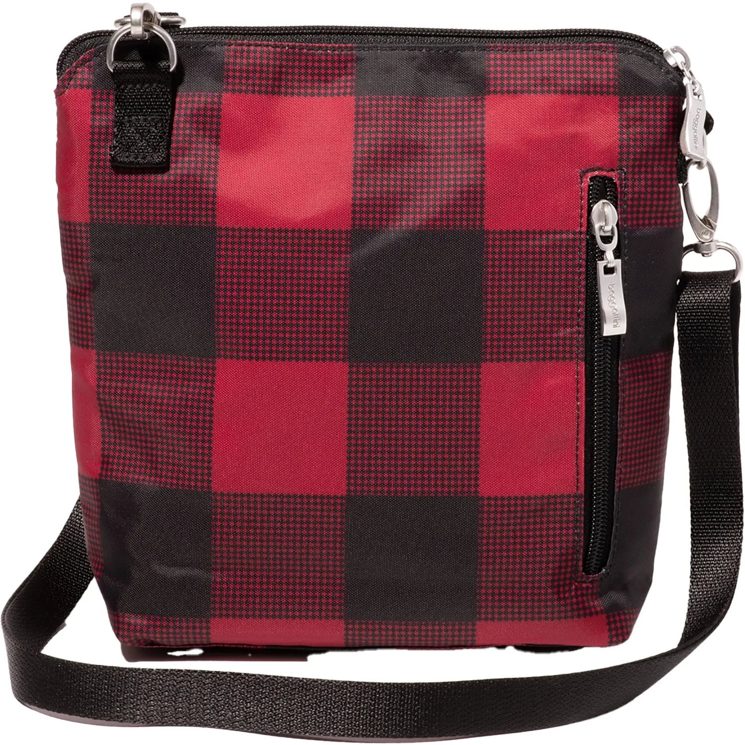 Baggallini Modern Pocket Crossbody Red Buffalo Plaid