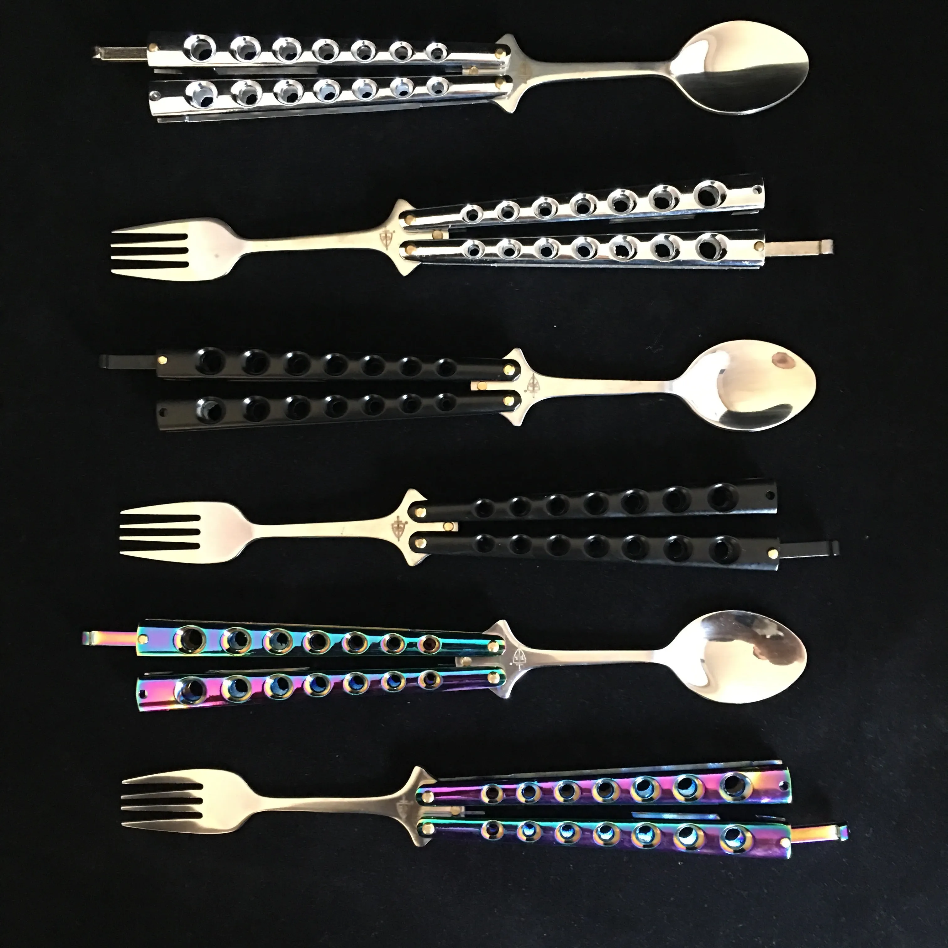 Balisong Fork and Spoon combo