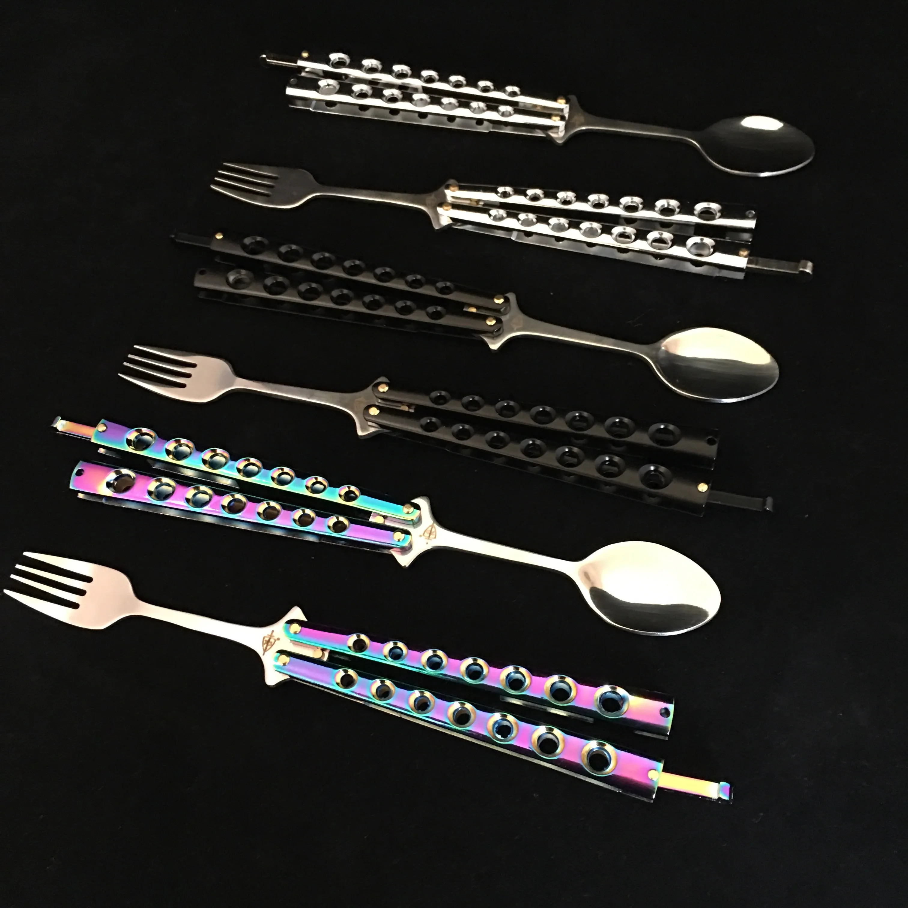 Balisong Fork and Spoon combo