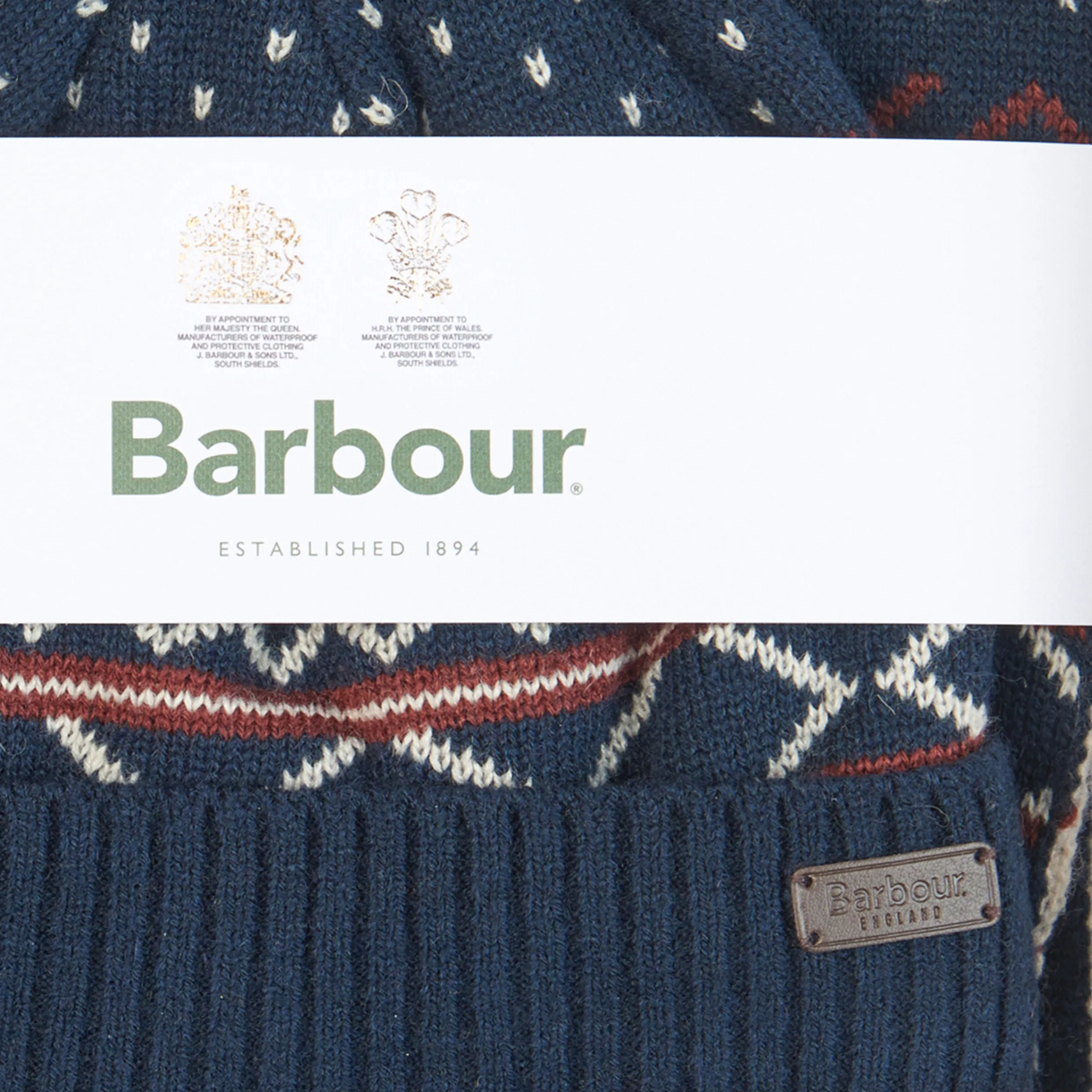 BARBOUR ROTHBURY FAIRISLE BEANIE & SCARF GIFT SET MGS0063NY71