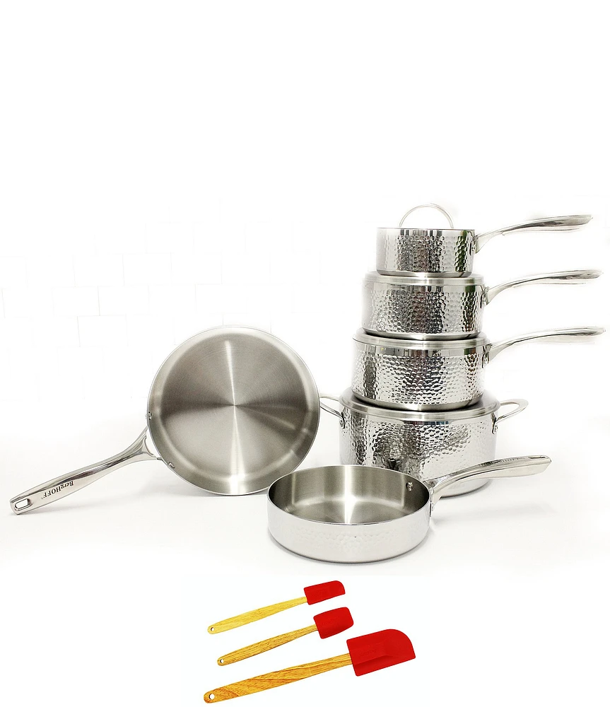 BergHOFF Hammered 13-Piece Stainless Steel Cookware Set