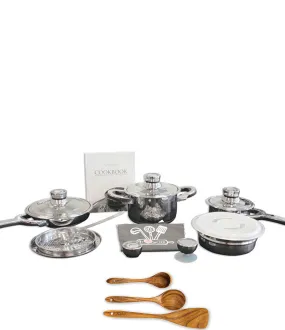 BergHOFF TFK 18-Piece Gourmet Stainless Steel Cookware Set