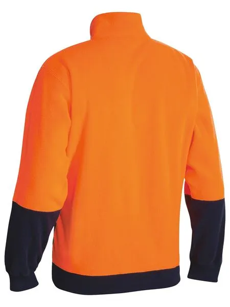 Bisley HI VIS Polar Fleece Zip Pullover