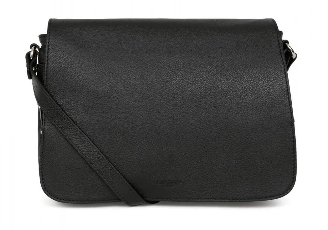 Black calfskin cross body bag 462965