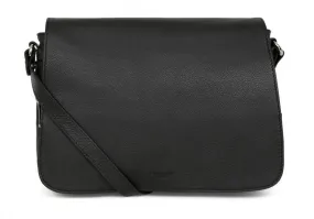 Black calfskin cross body bag 462965