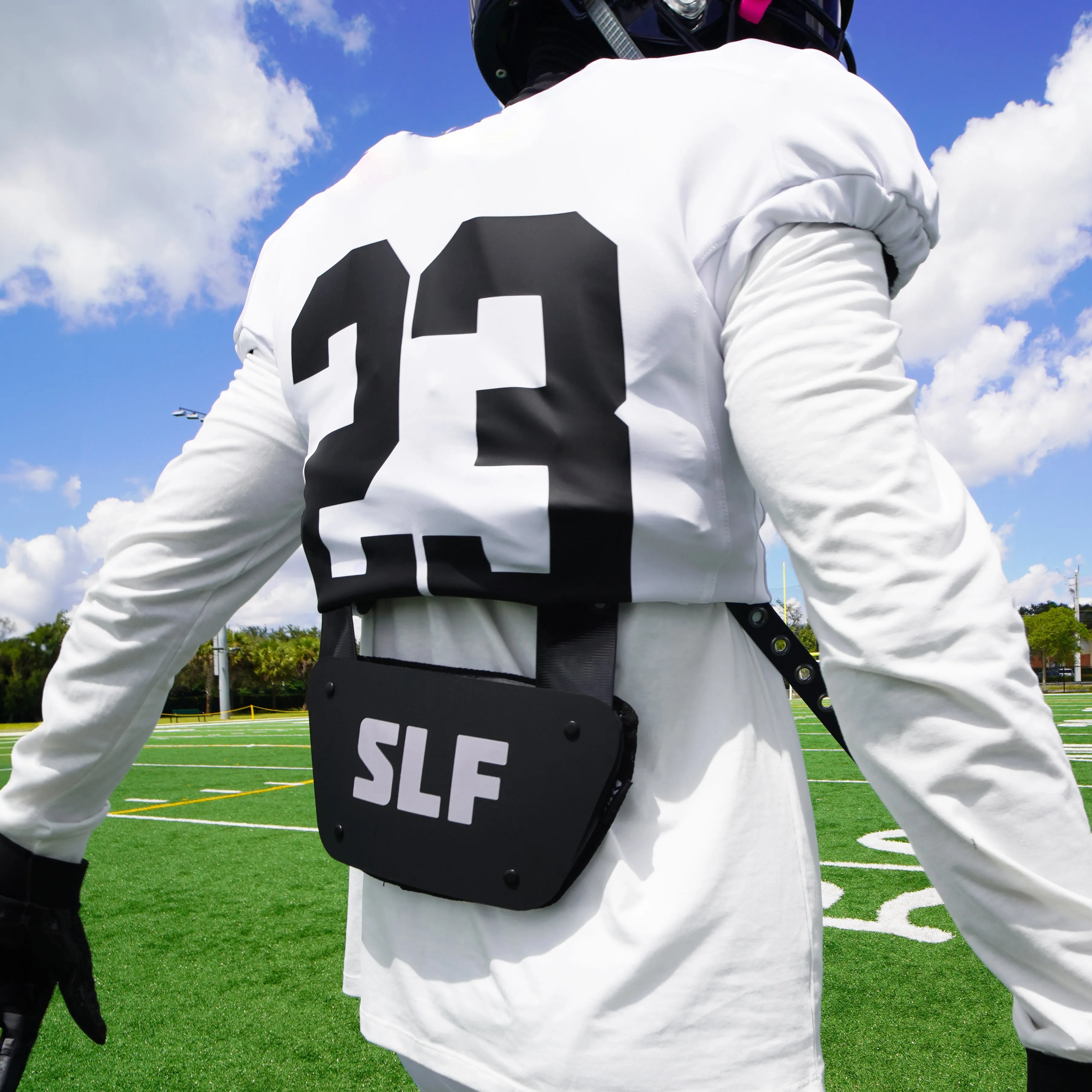 Black Football Back Plate