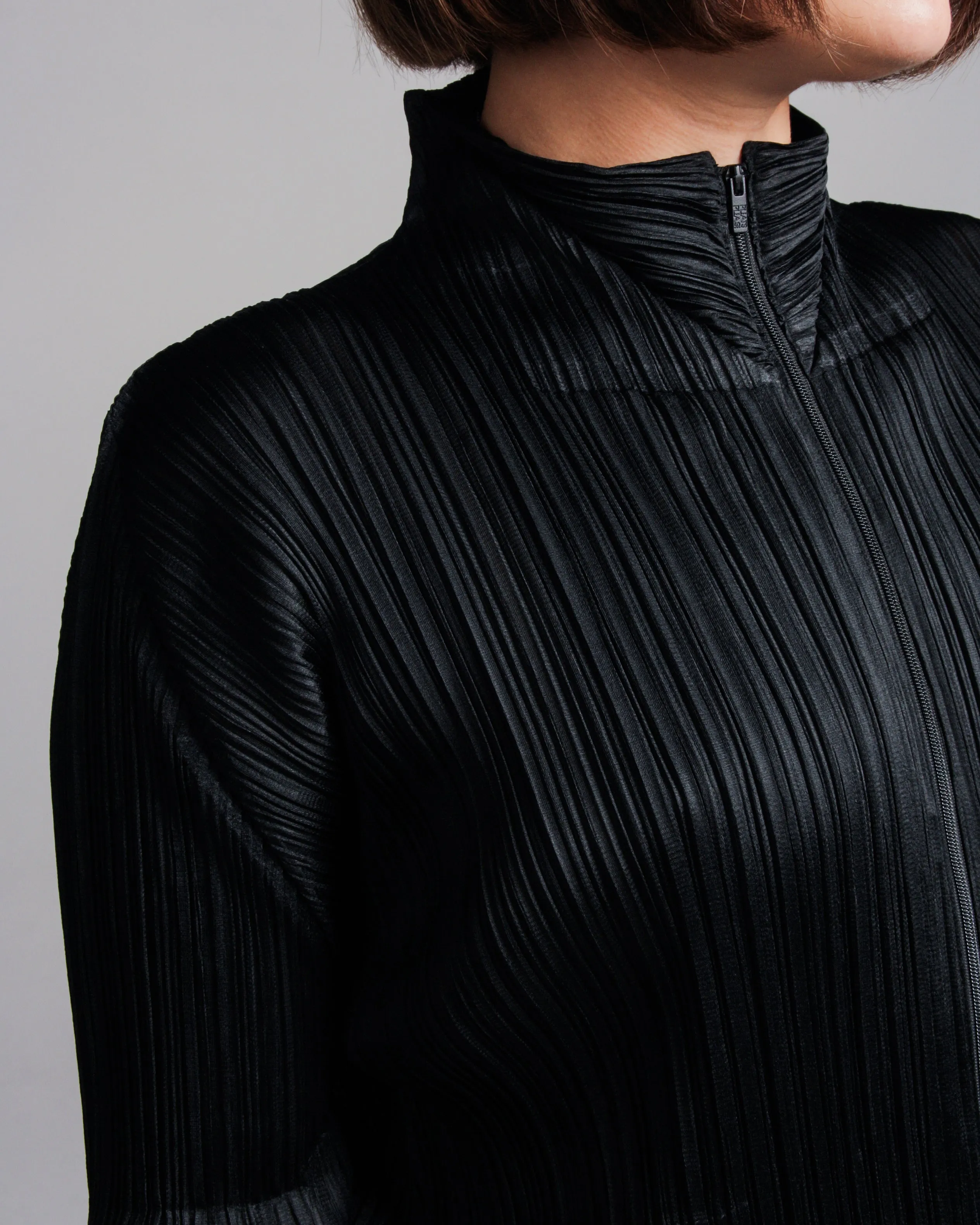 Black Pleated Jacket