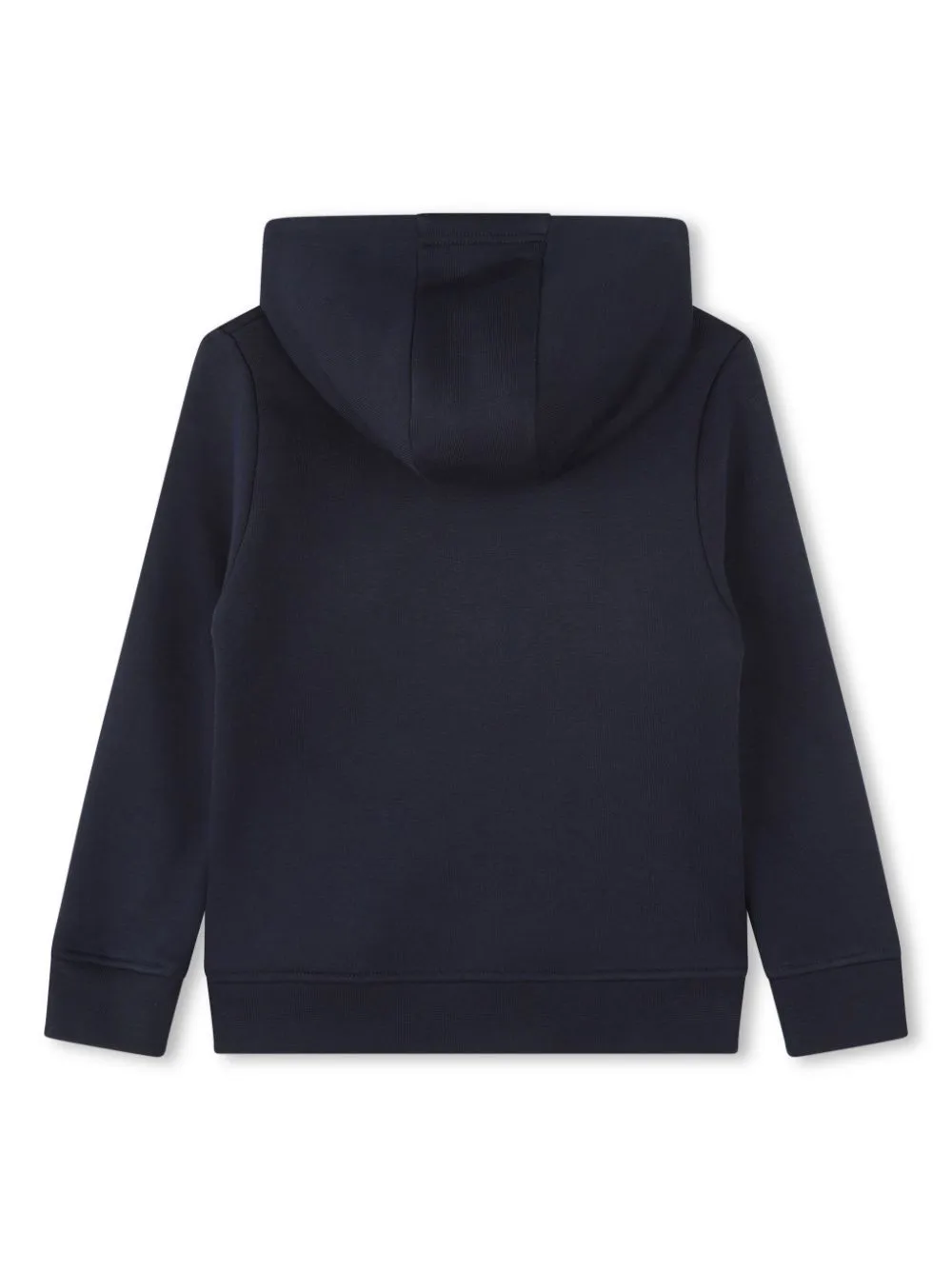 BOSS Kidswear logo-print cotton hoodie - Blue