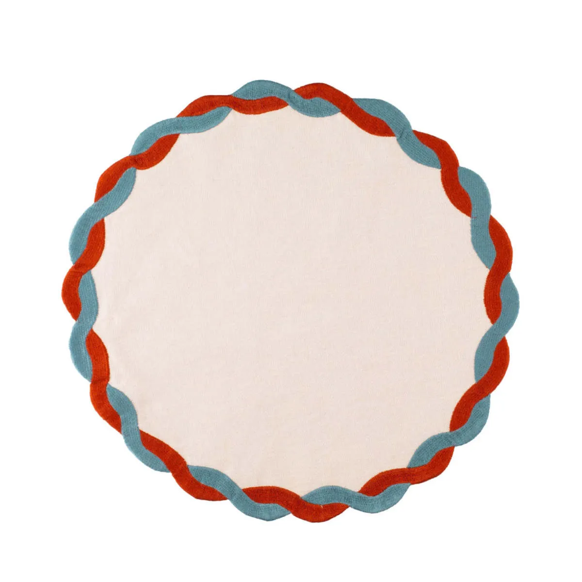 Braided Linen Embroidered Placemats