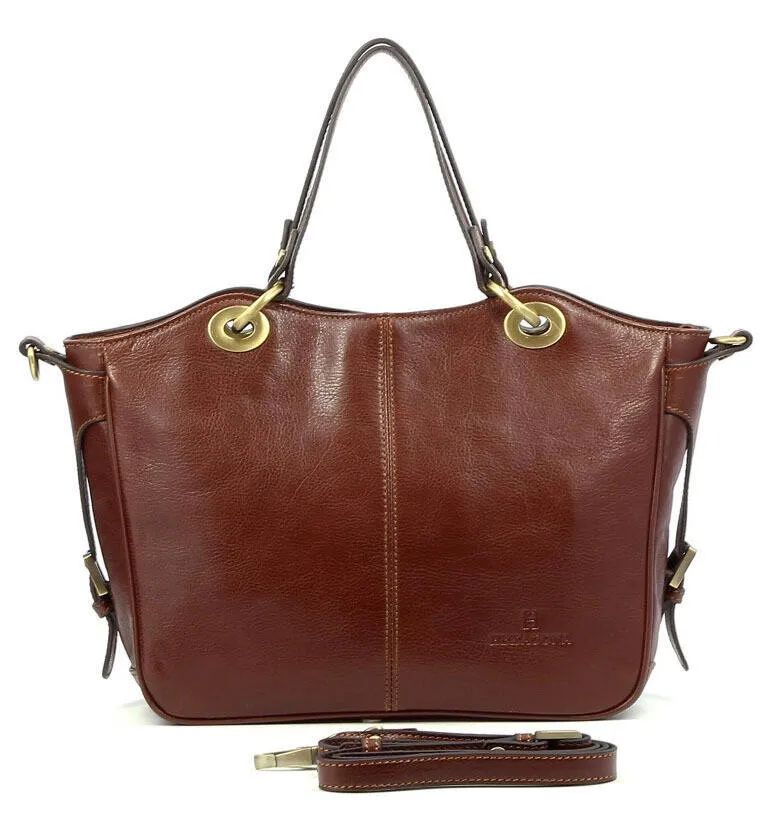 Brown leather bag 114577