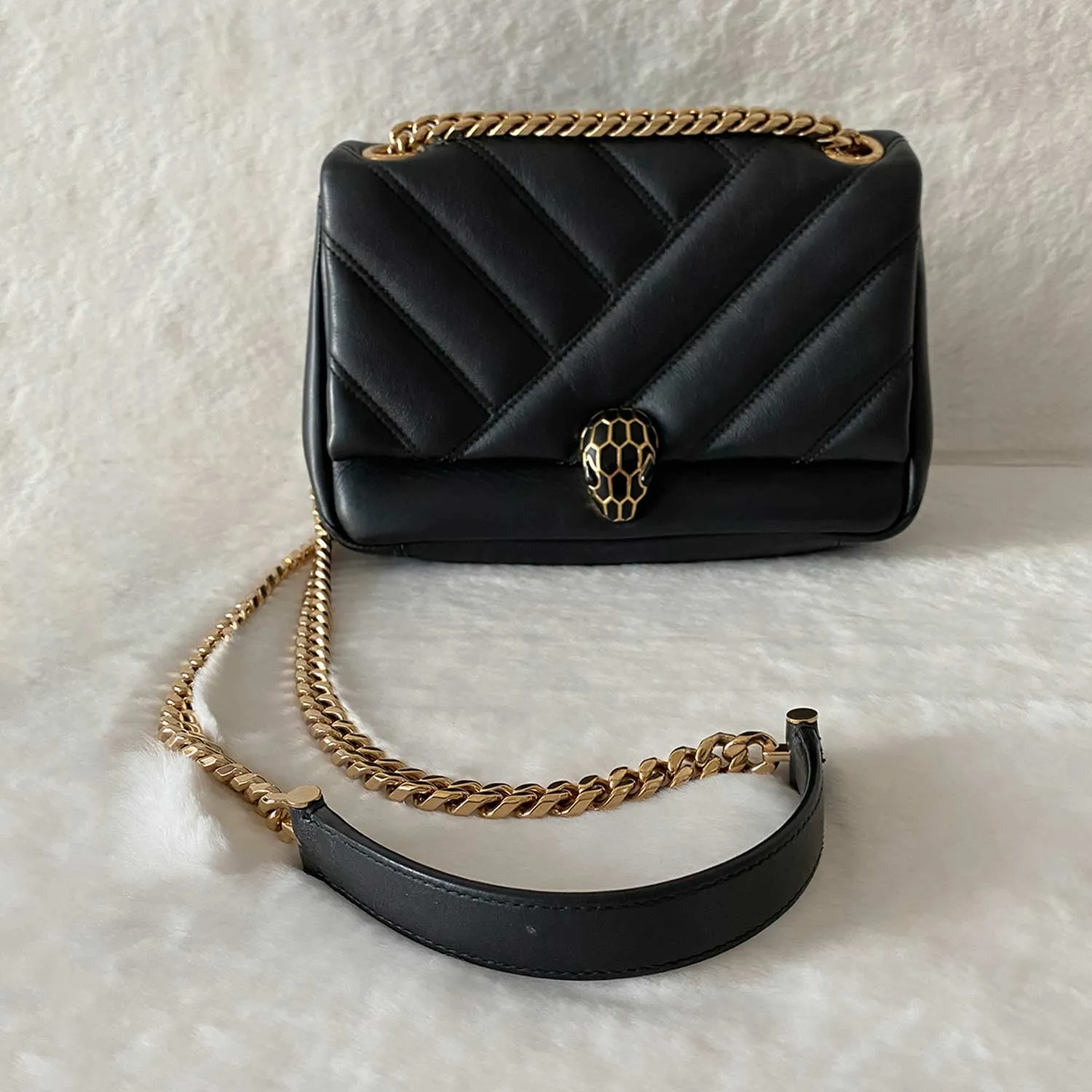 Bvlgari Serpenti Cabochon Shoulder Bag