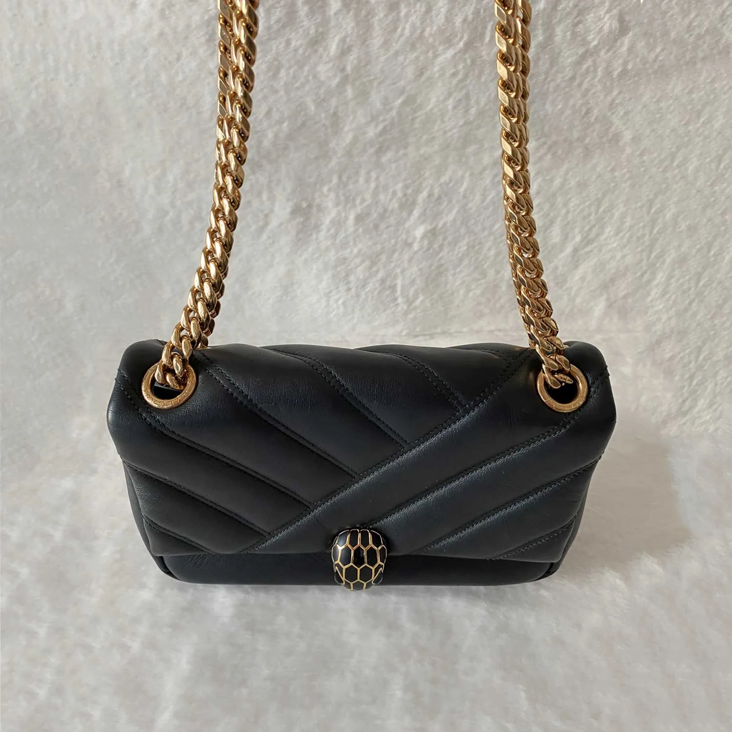 Bvlgari Serpenti Cabochon Shoulder Bag