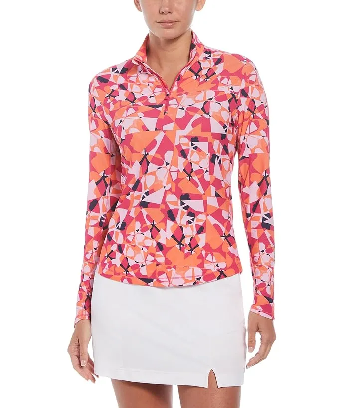 Callaway Geometric Floral Long Sleeve Sun Protection