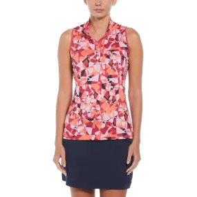 Callaway Geometric Floral Sleeveless Top