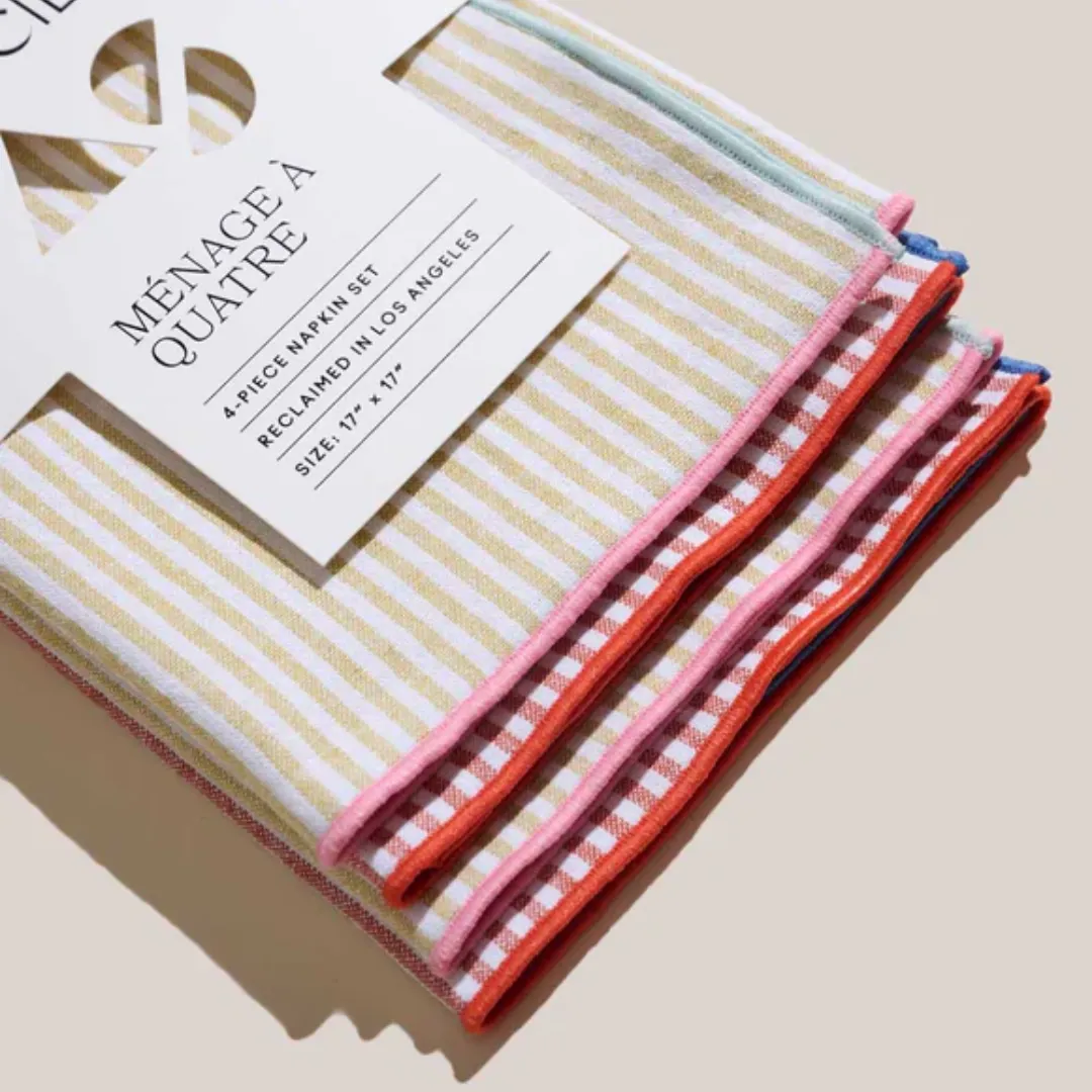 Carnival Stripe Napkins (Set of 4)