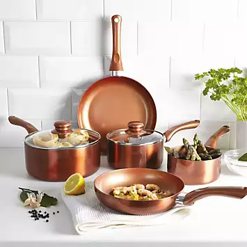 Cermalon 5 Piece Copper Metallic Cookware Set | Kaleidoscope