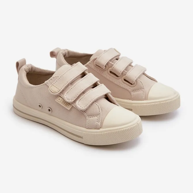 Children's Velcro Sneakers Big Star NN374119 Beige