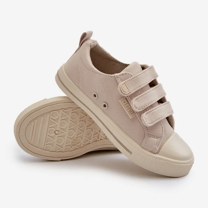 Children's Velcro Sneakers Big Star NN374119 Beige