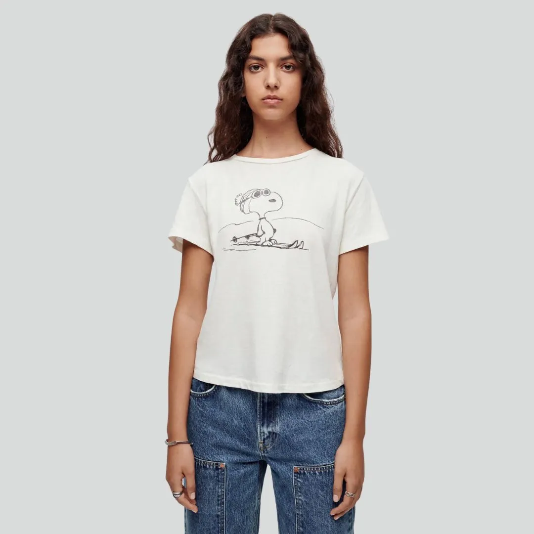 Classic Tee Ski Snoopy (Vintage White)