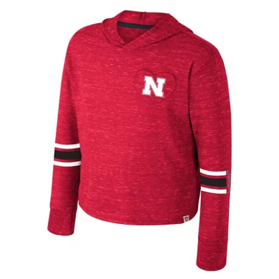 Colosseum Kids Girls' Nebraska Cornhuskers Fleet Hoodie