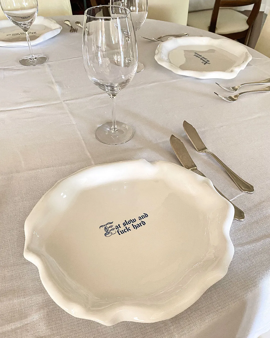 Custom Explicit Dinner Plate