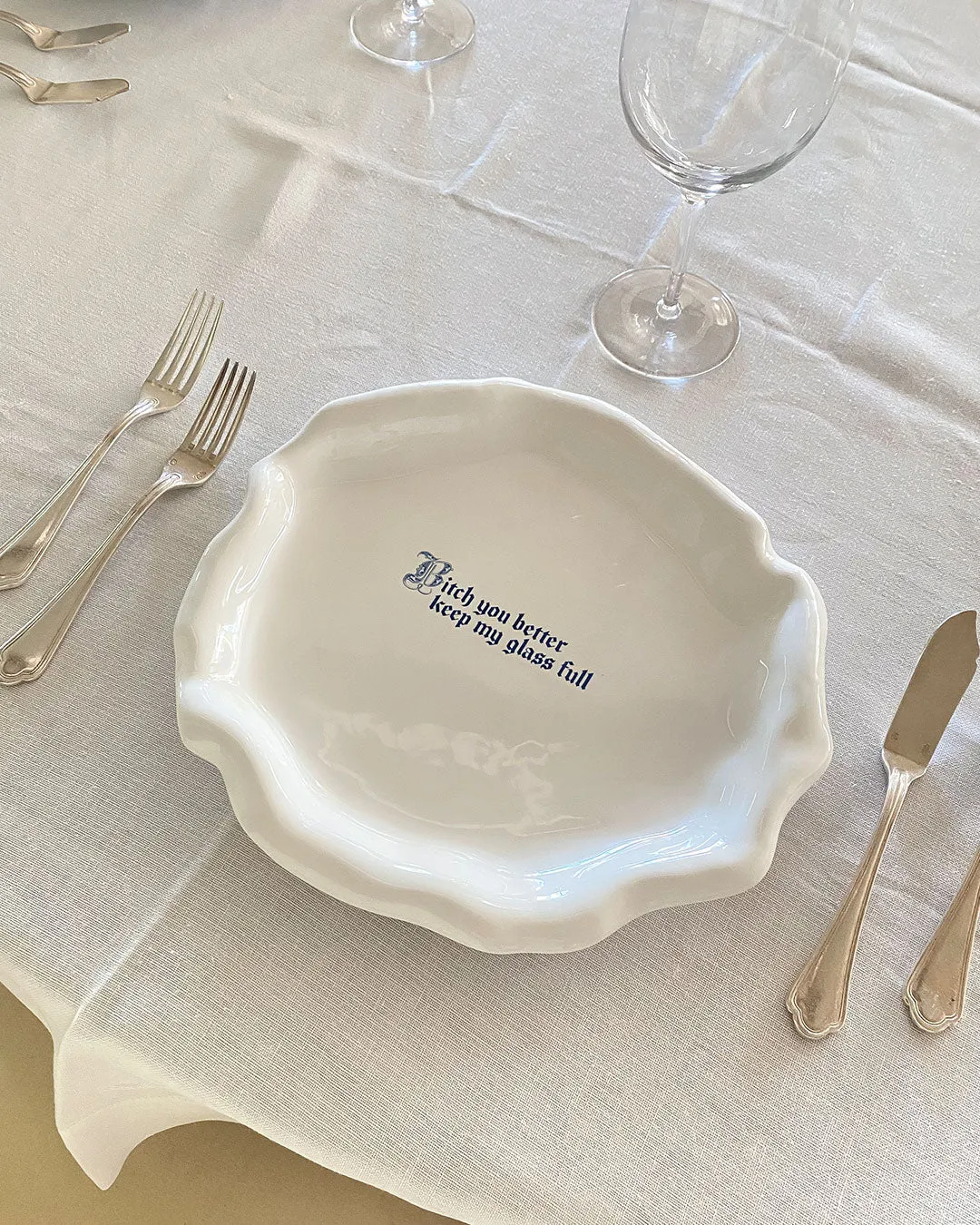 Custom Explicit Dinner Plate