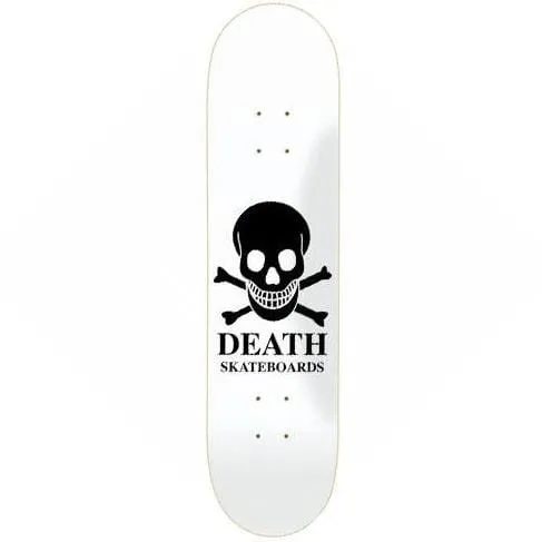 Death Skateboards OG Skull White Skateboard Deck 8.375