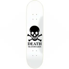 Death Skateboards OG Skull White Skateboard Deck 8.375