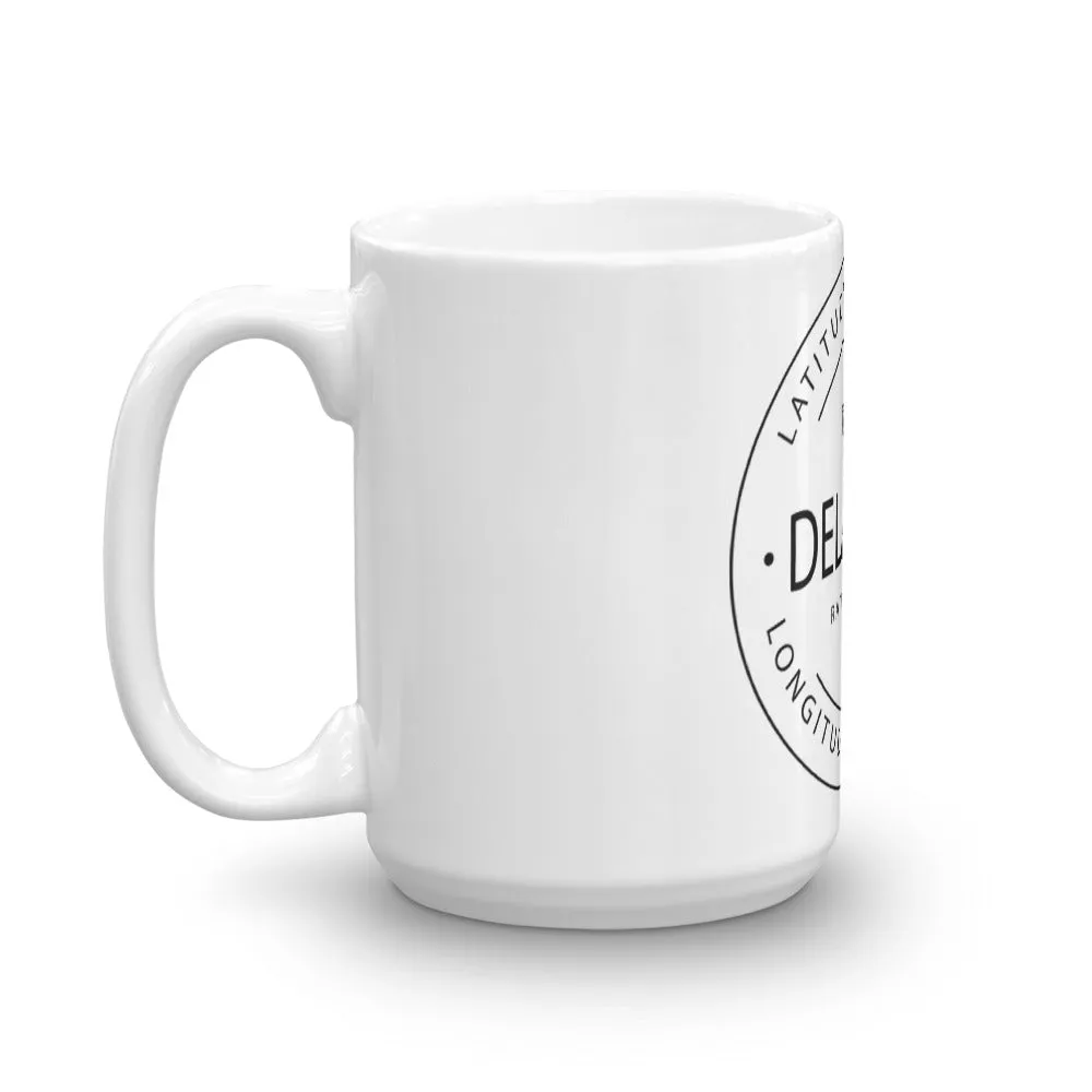 Delaware - Mug - Latitude & Longitude